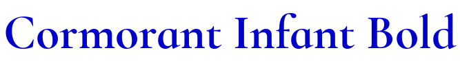 Cormorant Infant Bold フォント